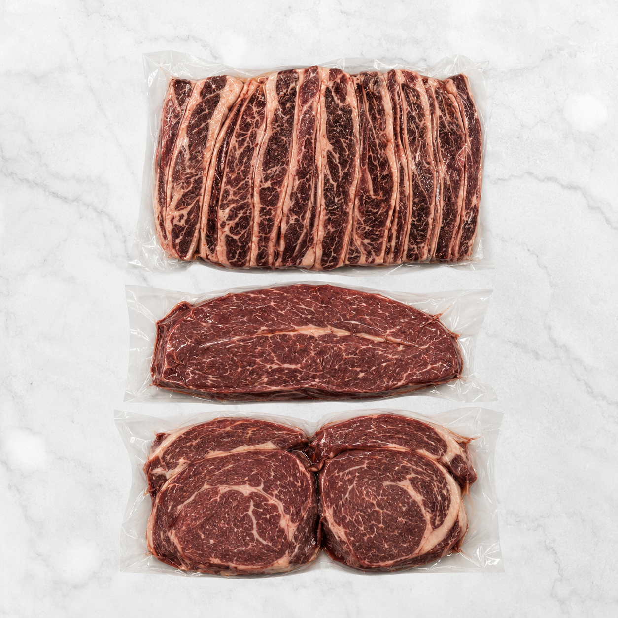 Combo Selección Angus ( 3kg Asado banderita 5c, 3kg entraña madurada, 2kg ojo de bife fraccionado)